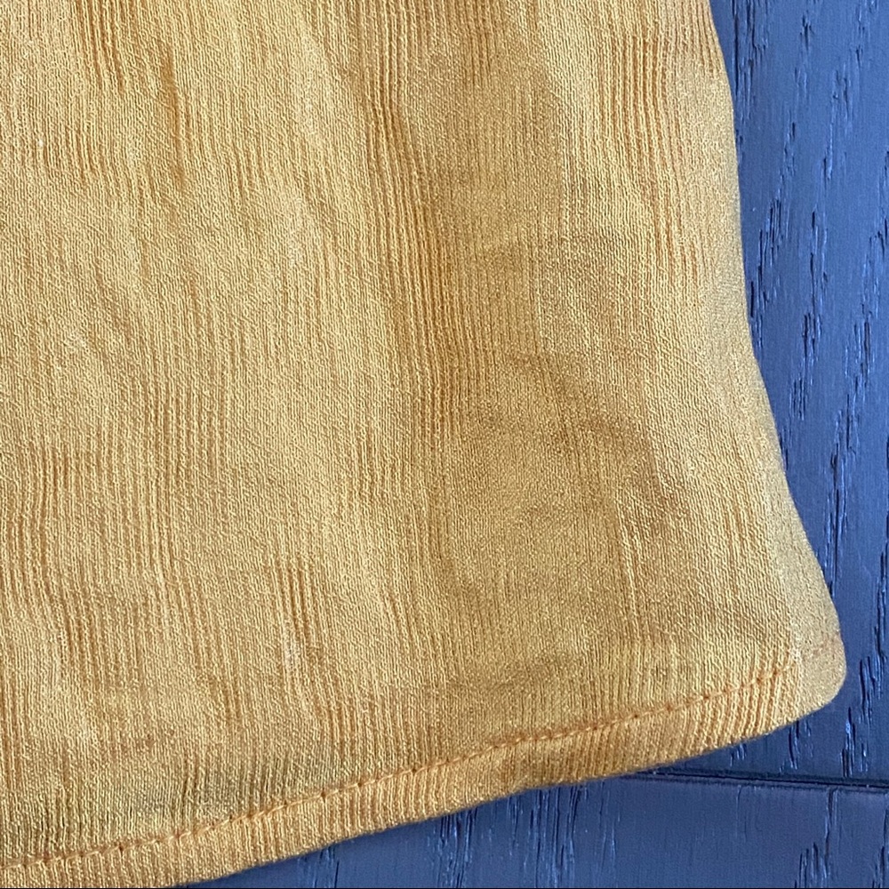 THML Mustard OTS Ruffle Pom Top - Picture 4 of 7